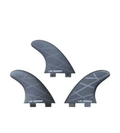 VESSEL Twin Tab 5" Thruster 3 Fin Set - Stealth -Ride The Board 3 FIN Stealth 5up 2