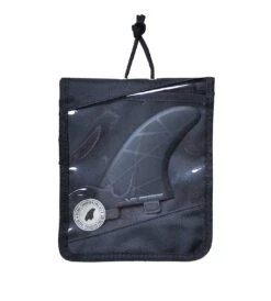 VESSEL Twin Tab 5" Thruster 3 Fin Set - Stealth -Ride The Board 3 FIN packaging F