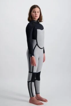 Insulator Series Youth 4/3 Chest Zip Premium Steamer -Ride The Board 43girlssteamer Fullbody JPG 2copy