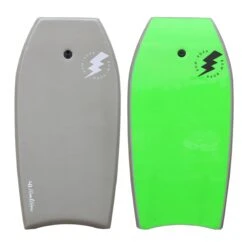 BOM BORA BODYBOARD 41" - GREY/NEON GREEN