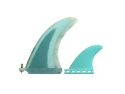 AQSS Single Tab 8" Fins 2+1 Set - Aqua