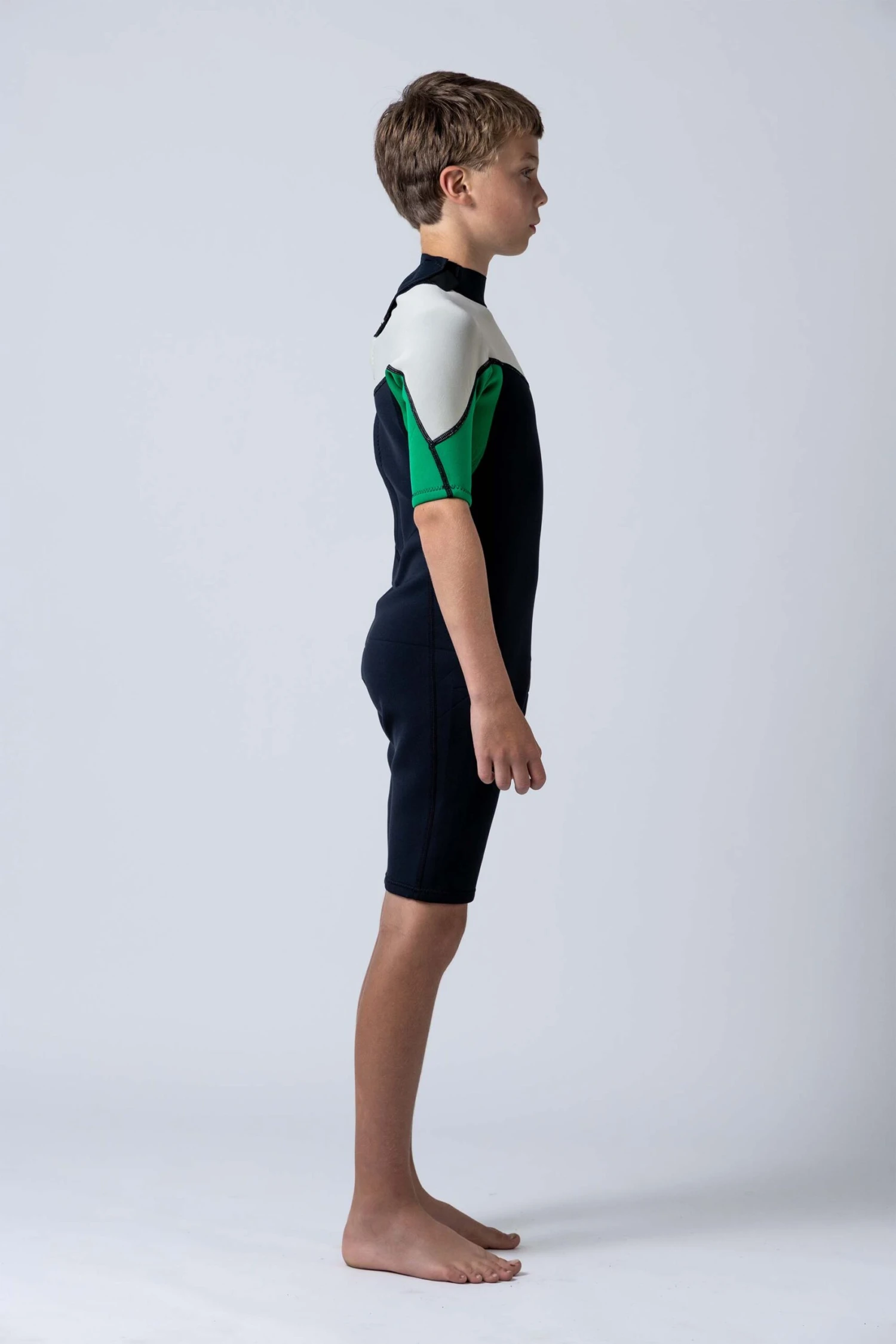 Classic Boys 2/2 Back Zip Springsuit - Green 5 Classic Boys 2/2 Back Zip Springsuit - Green - Image 3