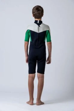 Classic Boys 2/2 Back Zip Springsuit - Green 14 Classic Boys 2/2 Back Zip Springsuit - Green -Ride The Board COA 0001 WetsuitStillSelects 104