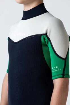 Classic Boys 2/2 Back Zip Springsuit - Green 18 Classic Boys 2/2 Back Zip Springsuit - Green -Ride The Board COA 0001 WetsuitStillSelects 115