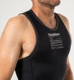 Classic Mens 2/2 Back Zip Sleeveless Long John Wetsuit -Ride The Board Classicmens2 2backziplongjohn D6