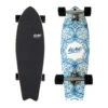 28" CRUISER SKATEBOARD - BLUE FLORAL -Ride The Board Islandskatefishcruiser28 bluefloral 3ups