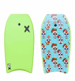 RANDOM X BODYBOARD 38" - GREEN SKULL