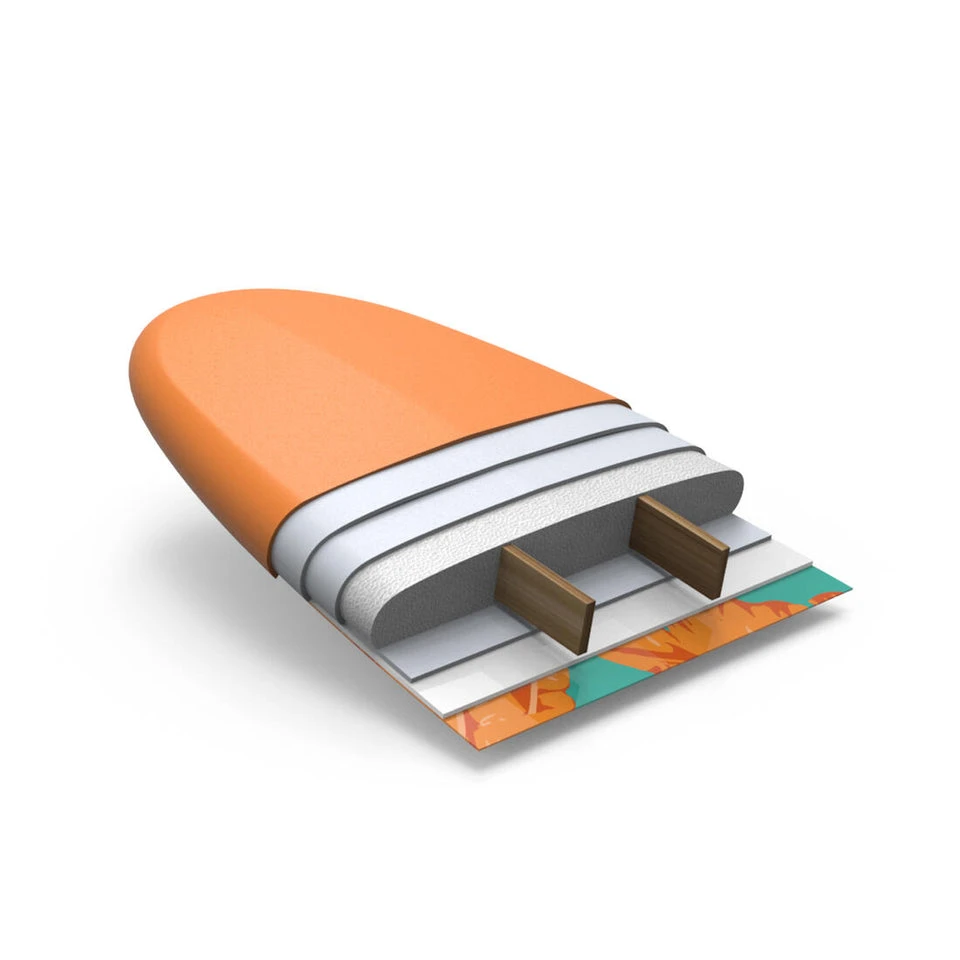 Olaian Softboard 6'0 - Orange 9 Olaian Softboard 6'0 - Orange - Image 7