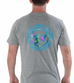 RAINBOW SURFBOARD WAREHOUSE T-SHIRT - GREY -Ride The Board tsbw tshirt web ready10 b618c94a b92a 41ac 8896 f34d251ab049